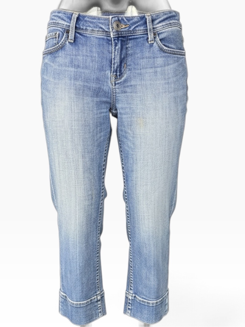 X2 Light Blue Cropped Ankle Jeans